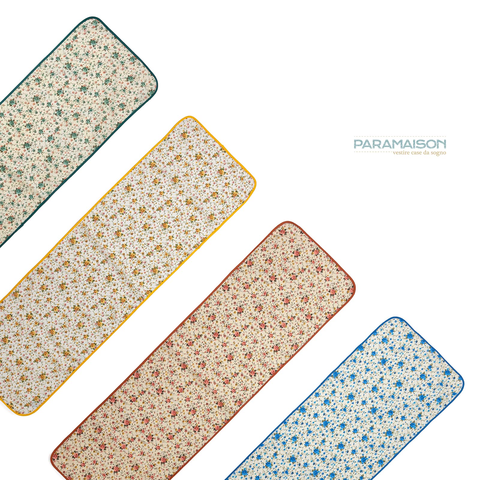 Runner in cotone 40x140 cm fantasia provenzale vari colore