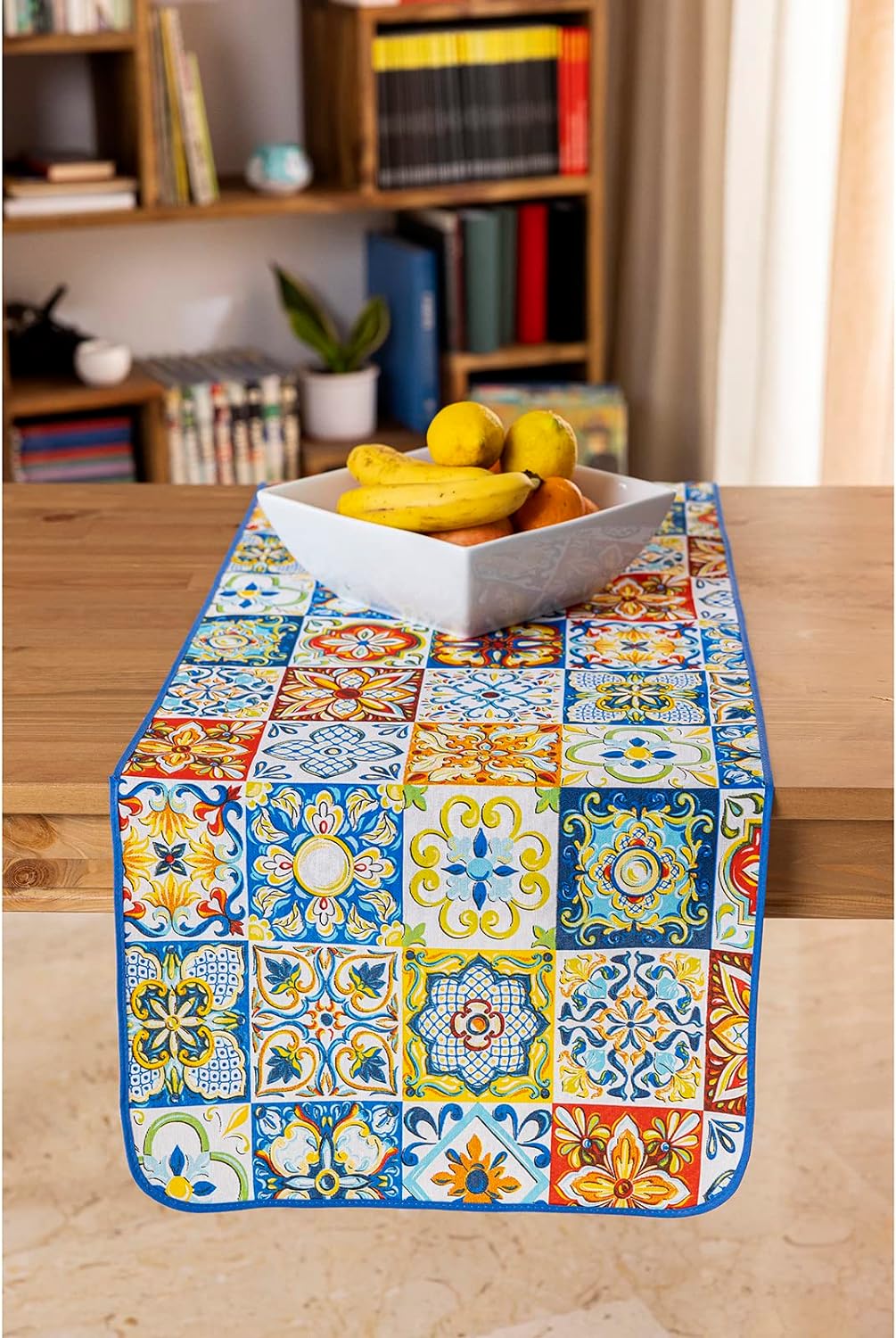 Runner tavola cucina Maiolica di Paramsion 40x140 cm