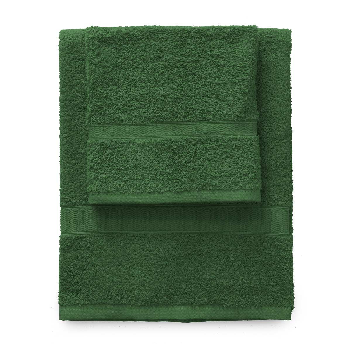 Set asciugamani 1+1 Gabel tinta unita in spugna di cotone 420gr Vari colori