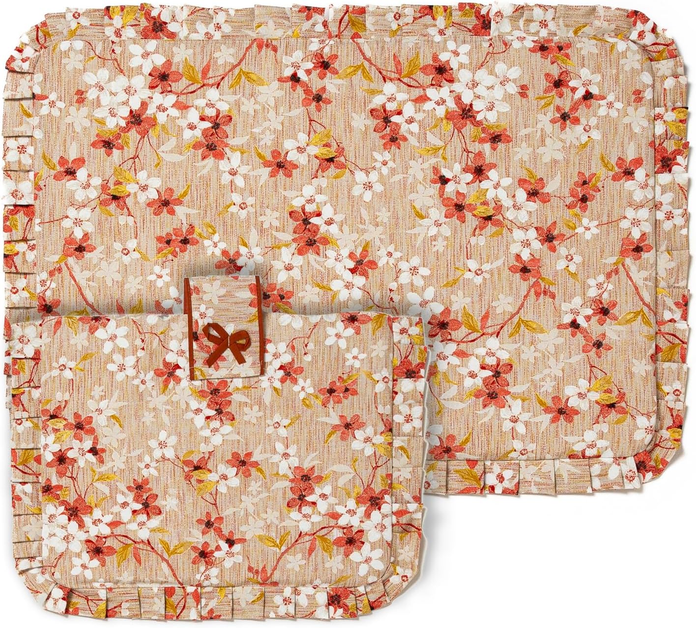 Set Copriforno e coprifornello Fiore imbottito set 1+1