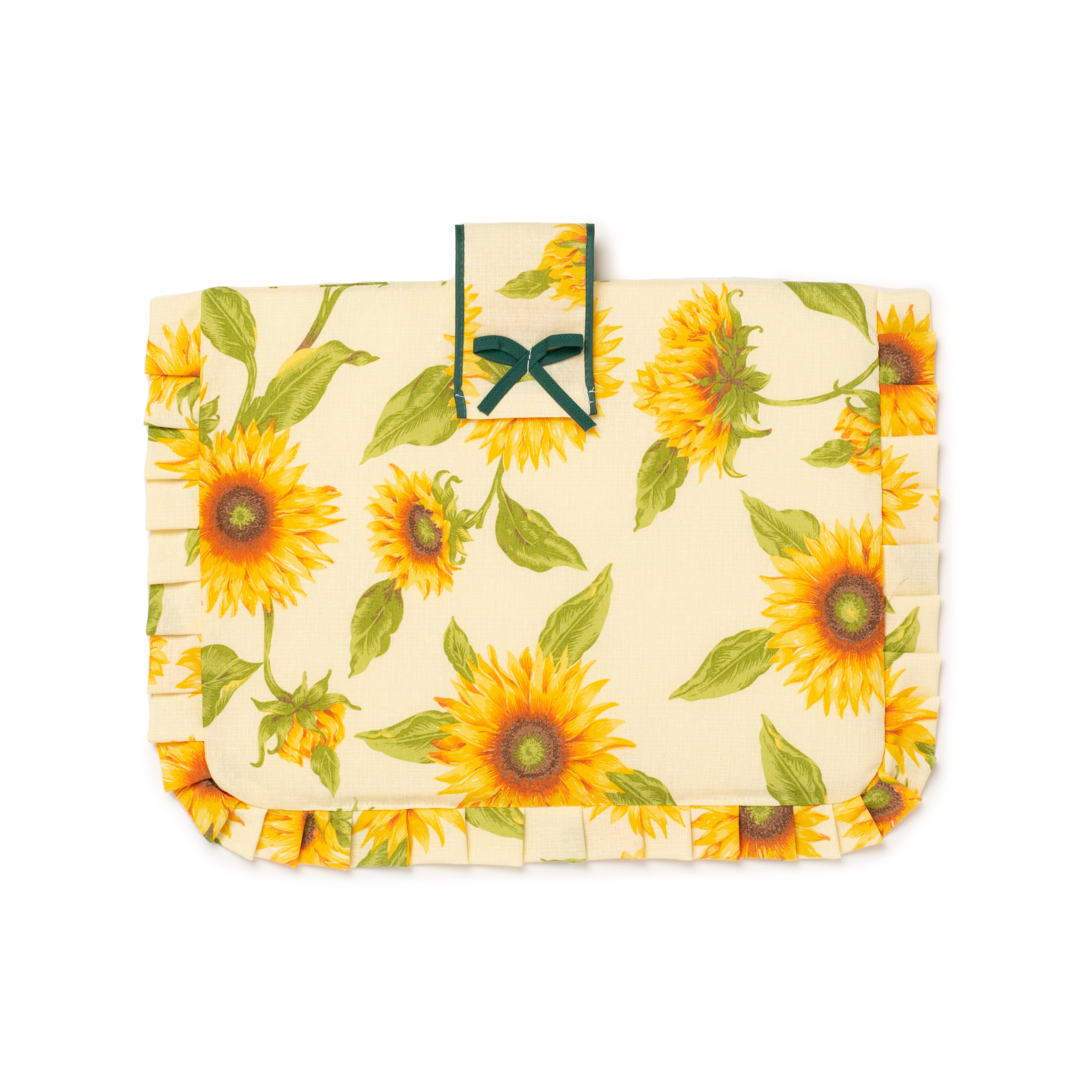 Copri forno e Copri fornello Girasole Shabby Chic Country Imbottito Rettangolare Lavabile Set 1+1