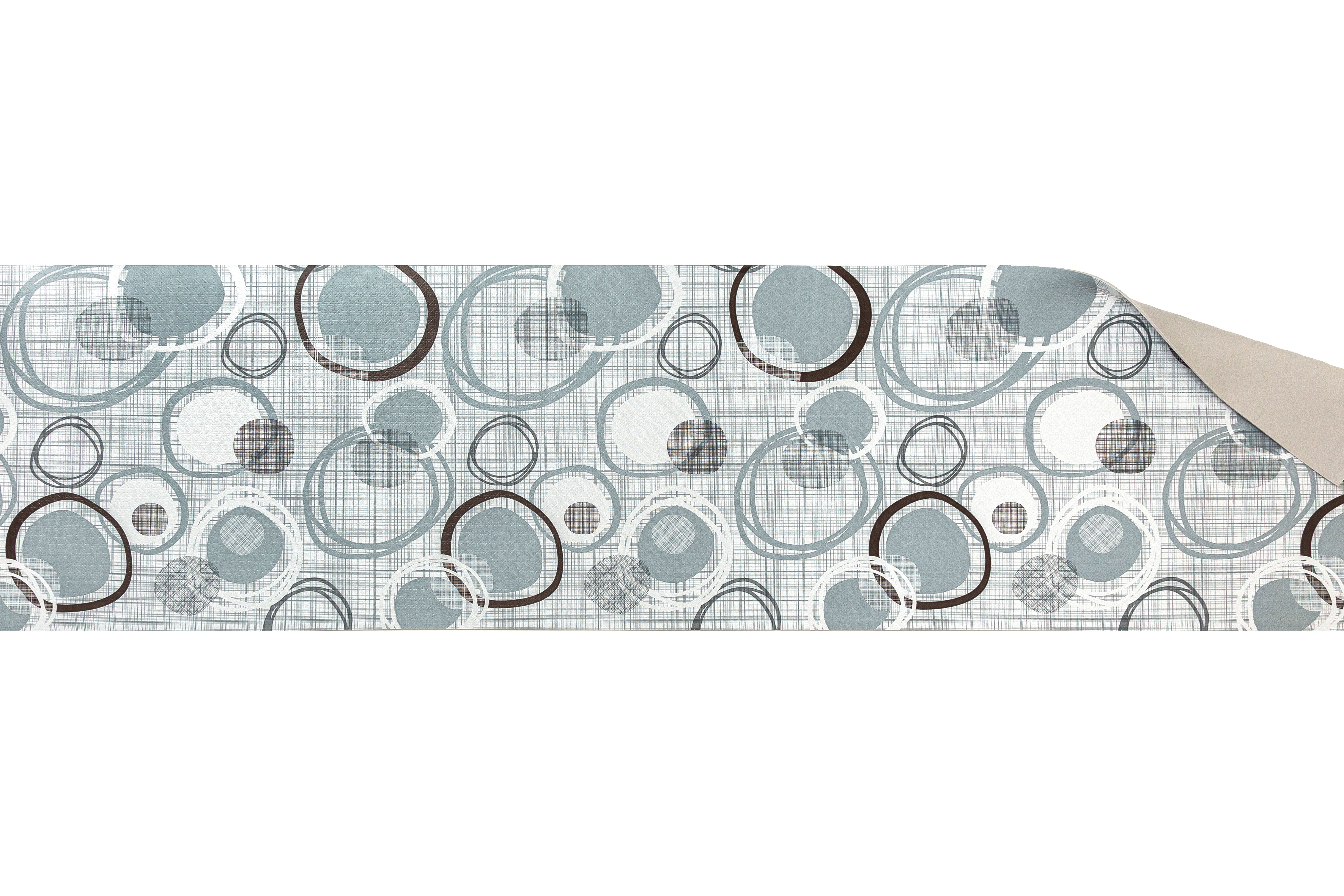 Tappeto passatoia cucina PVC antimacchia lavabile varie misure in vinile effetto cerchio