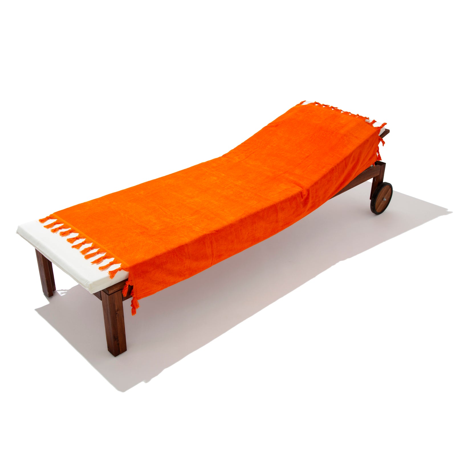 Telo Mare Formentera di Paramaison in spugna Velour di cotone con frange 90x170 cm