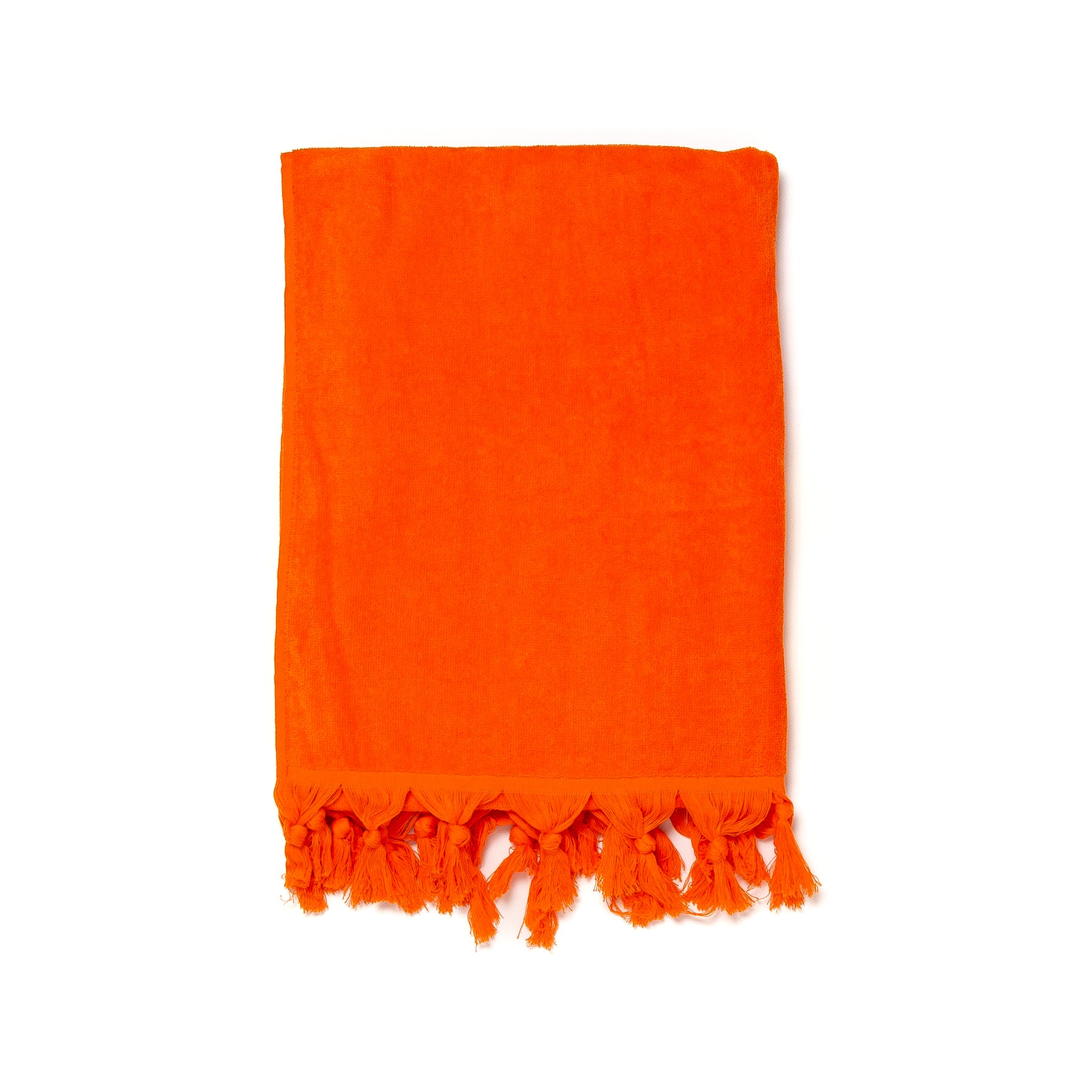 Telo Mare Formentera di Paramaison in spugna Velour di cotone con frange 90x170 cm