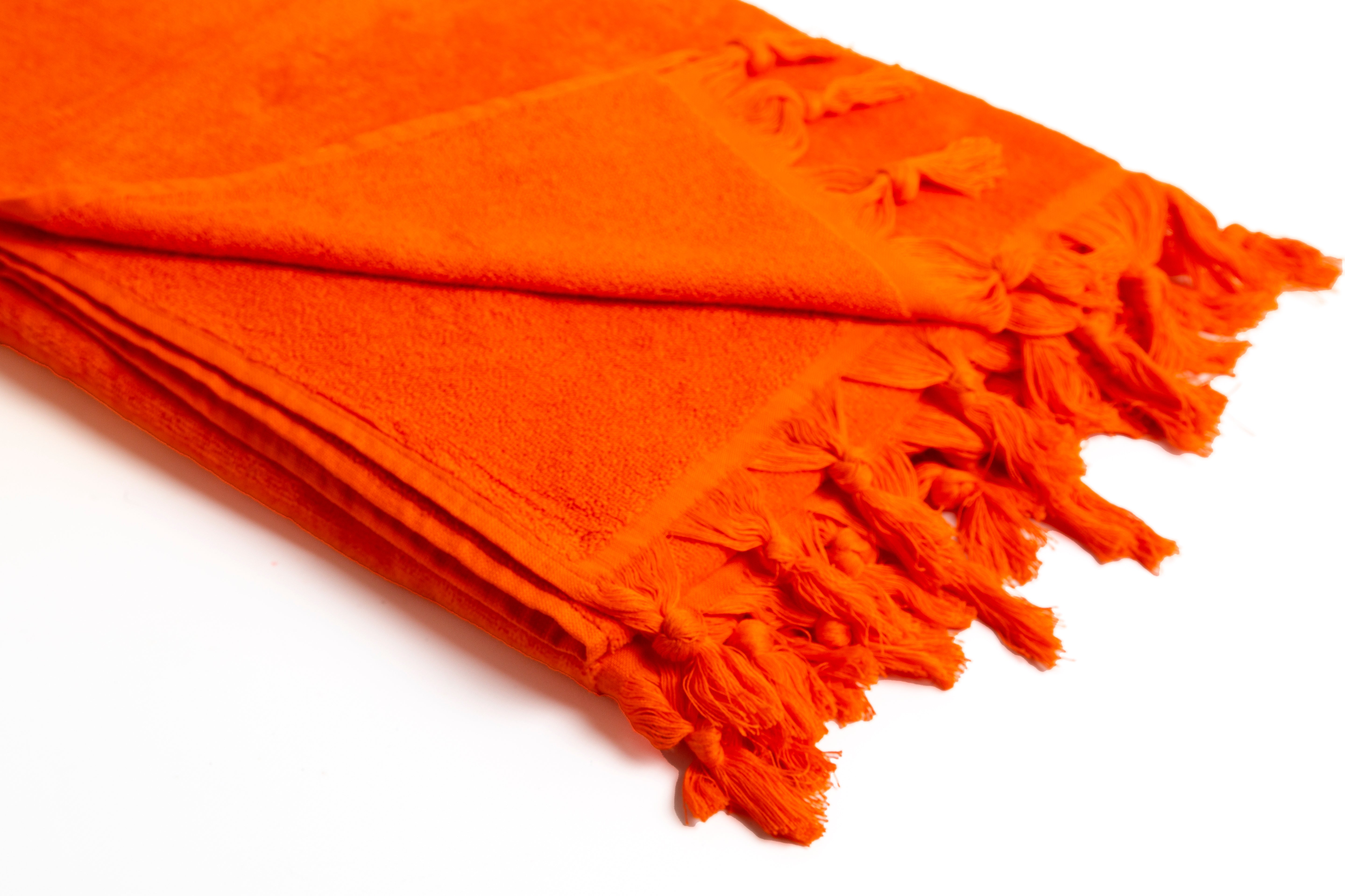 Telo Mare Formentera di Paramaison in spugna Velour di cotone con frange 90x170 cm