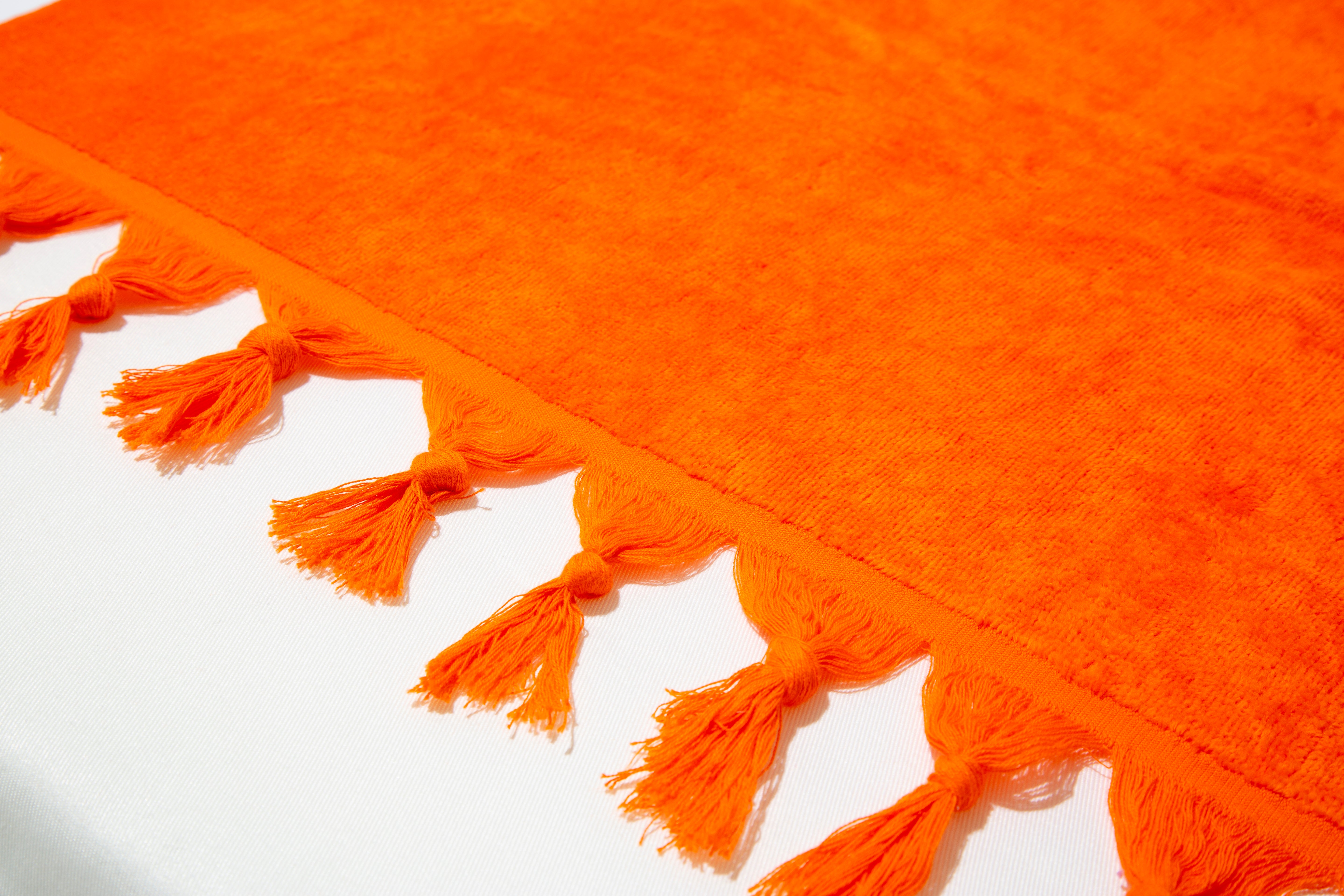 Telo Mare Formentera di Paramaison in spugna Velour di cotone con frange 90x170 cm