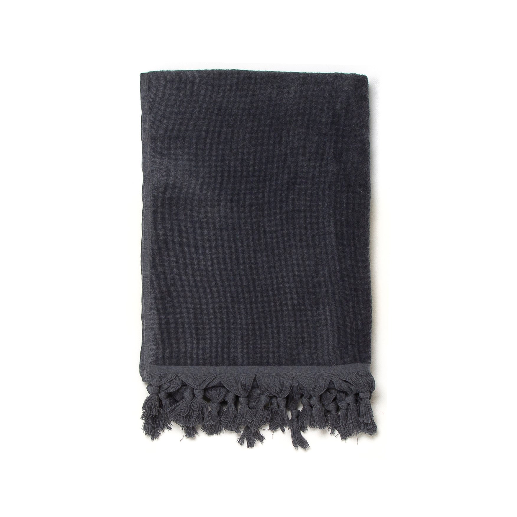 Telo Mare Formentera di Paramaison in spugna Velour di cotone con frange 90x170 cm