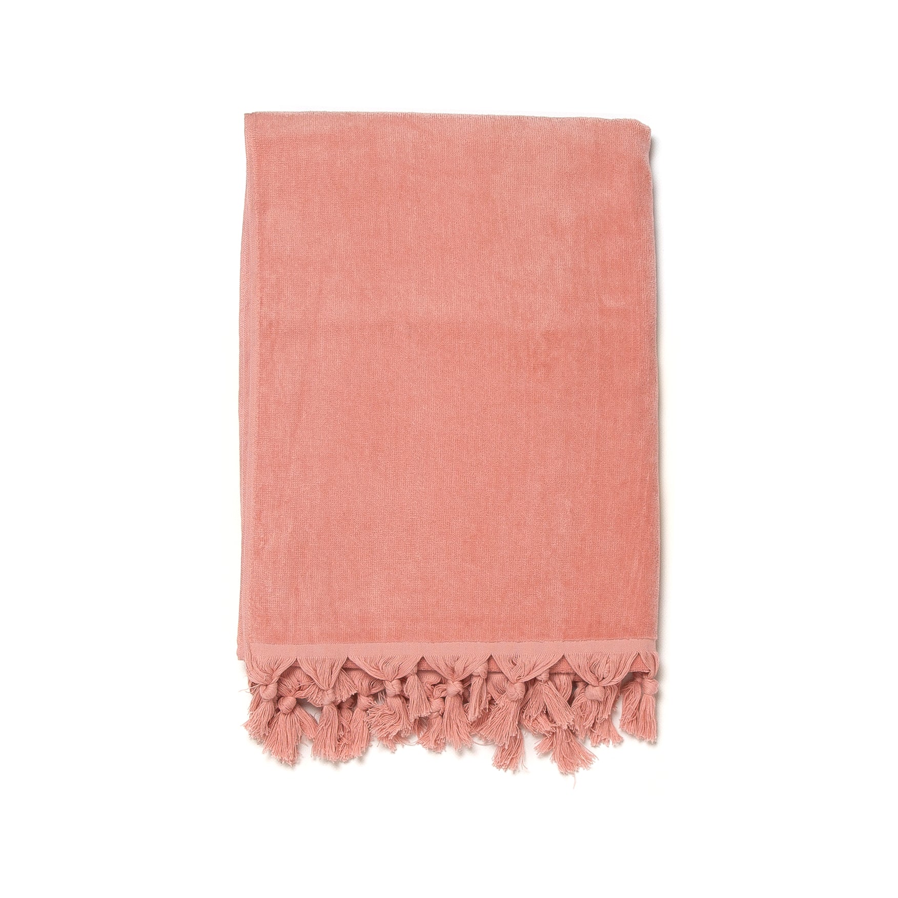 Telo Mare Formentera di Paramaison in spugna Velour di cotone con frange 90x170 cm