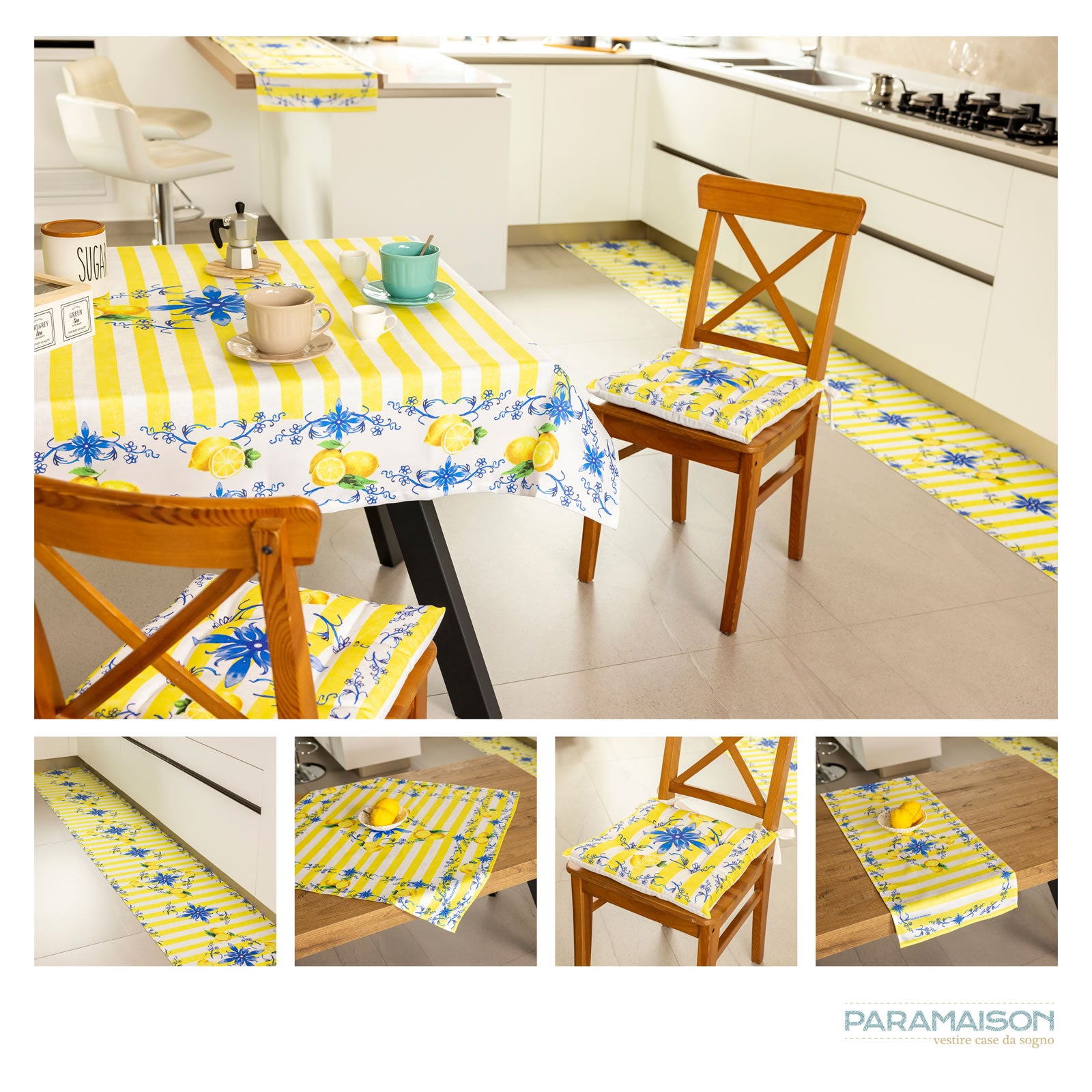 Tovaglia 6 posti 140x180 cm fantasia sorrento