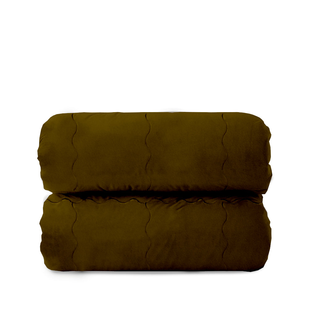 Trapunta Matrimoniale 270x270 in velluto trapuntatura a onda 350 gr/mq modello Velvet