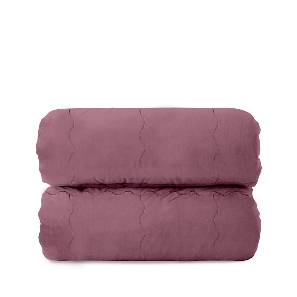 Trapunta Matrimoniale 270x270 in velluto trapuntatura a onda 350 gr/mq modello Velvet