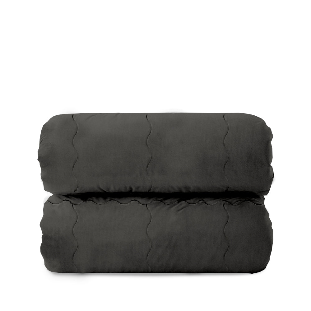 Trapunta Matrimoniale 270x270 in velluto trapuntatura a onda 350 gr/mq modello Velvet