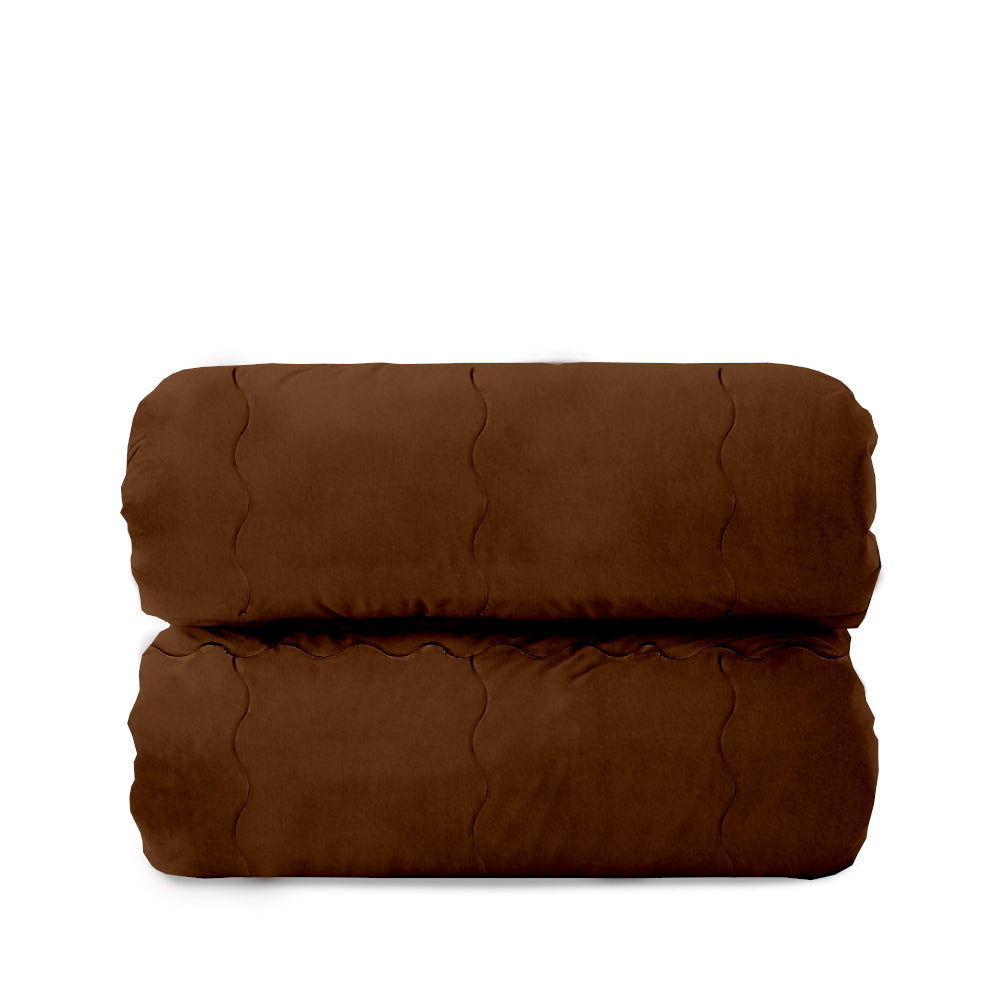 Trapunta Matrimoniale 270x270 in velluto trapuntatura a onda 350 gr/mq modello Velvet