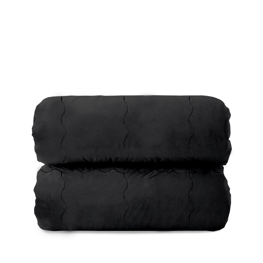 Trapunta Matrimoniale 270x270 in velluto trapuntatura a onda 350 gr/mq modello Velvet