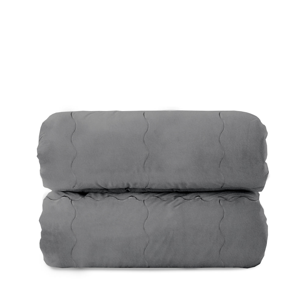 Trapunta Matrimoniale 270x270 in velluto trapuntatura a onda 350 gr/mq modello Velvet