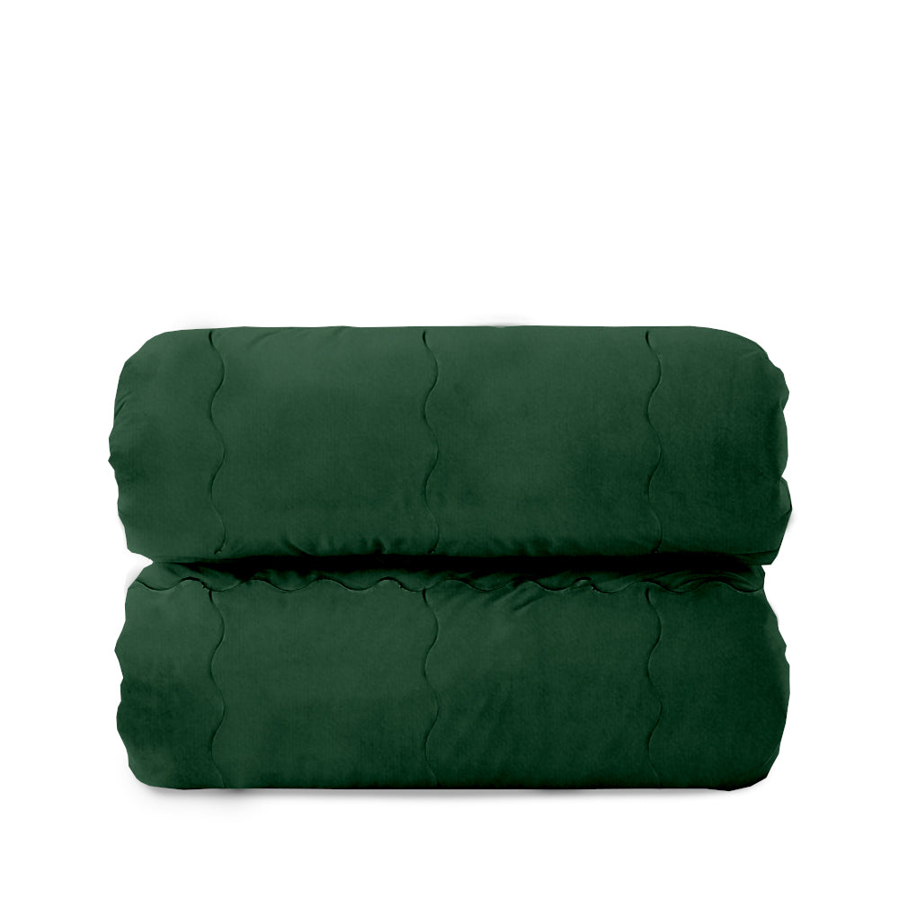 Trapunta Matrimoniale 270x270 in velluto trapuntatura a onda 350 gr/mq modello Velvet