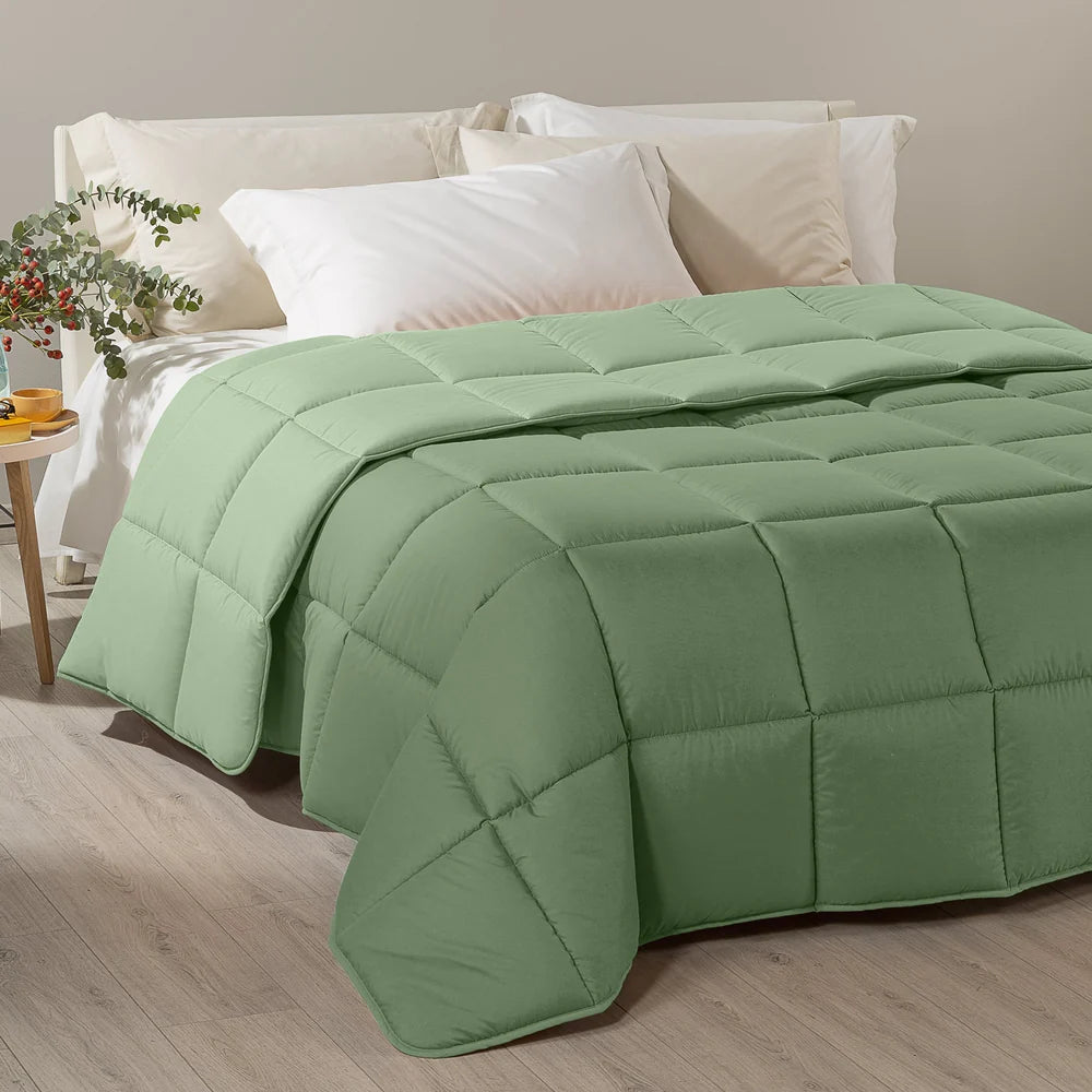 Trapunta Invernale Bicolore Caleffi Modern in Microfibra Anallergica Imbottitura Sofy 300 gr mq Made in Italy Varie Misure e Colori