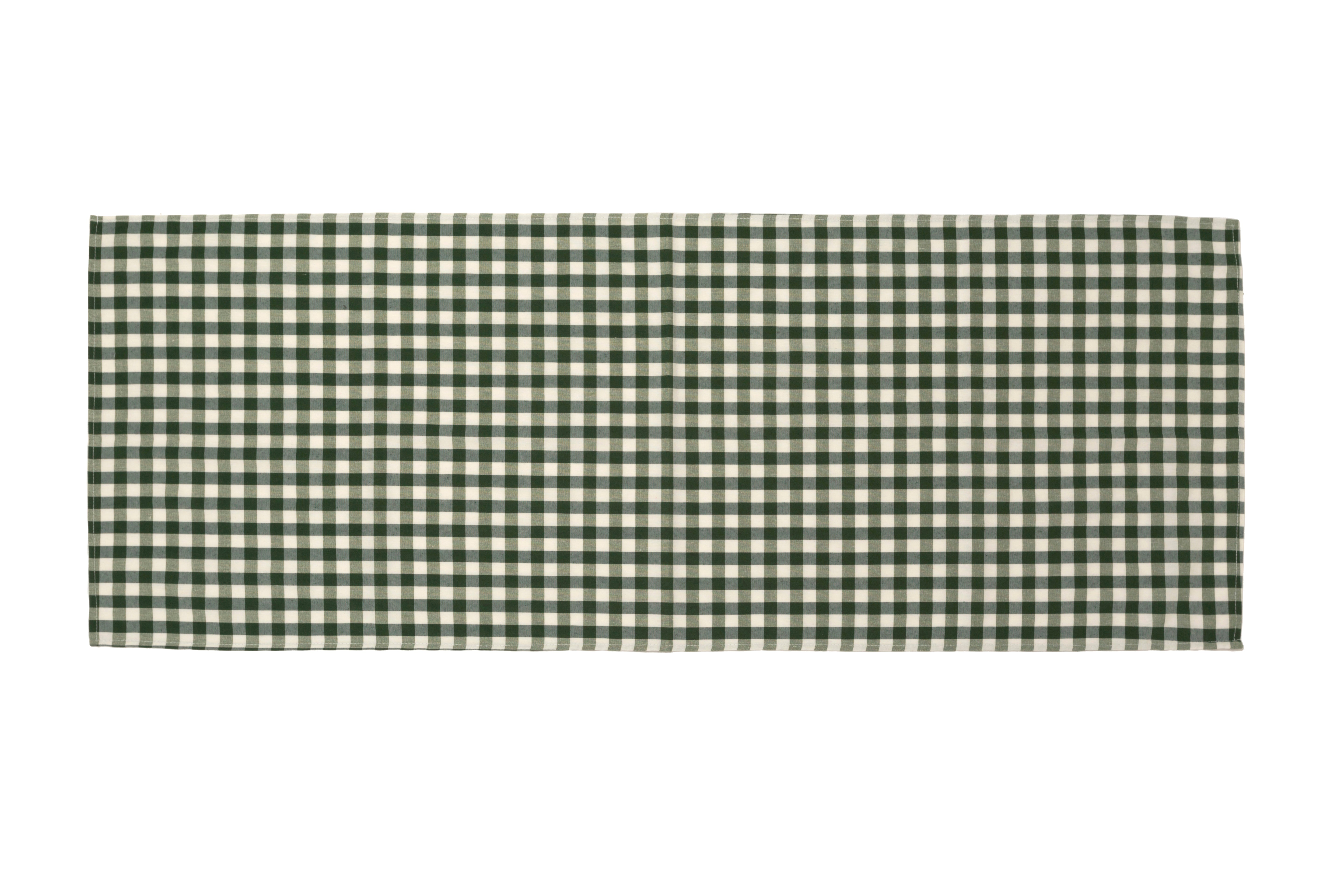 Runner a Quadretti Stile Country 40x140 cm in Cotone e Poliestere Vari Colori