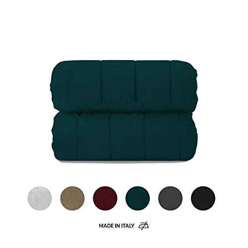 Trapunta Matrimoniale 270 x 270 Invernale in velluto modello Velvet a quadri 350 gr