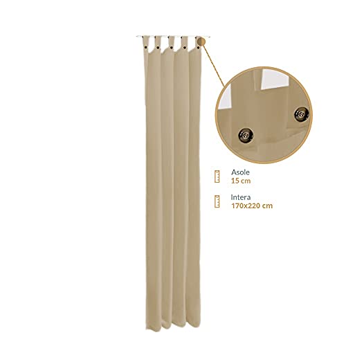 Tenda gazebo Idrorepellente per Esterno First, Bretella con Bottone, Oscurante, Impermeabile, 150 x 270 cm