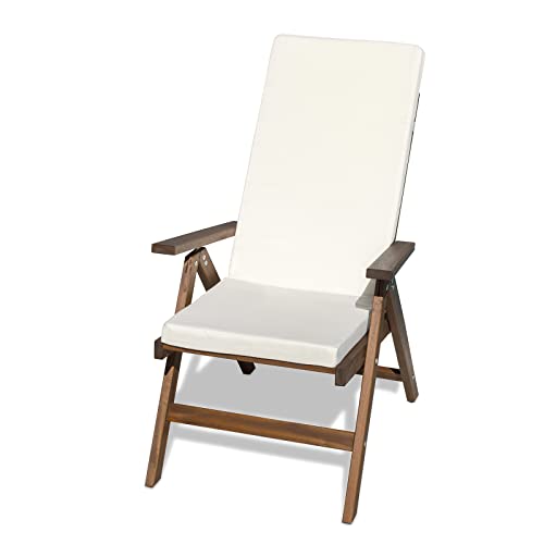Cuscino Imbottito per Sdraio Cook, Sfoderabile, Antigraffio, con Laccetti, Interni od Esterni, Imbottitura 5 cm, Universale Copri Sdraio Giardino 45x120 cm VARI COLORI