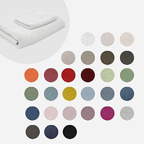 Asciugamani da bagno Viso e Bidet, 100 % Cotone, set Marte