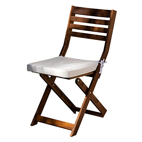 Cuscini per Sedie da esterno Cook 40x40x5cm Set da 2 quadrati sfoderabili con laccetti
