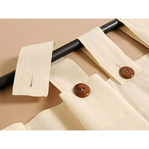 Tenda gazebo con Bottoni 140x270 da giardino esterno Beige Naturale