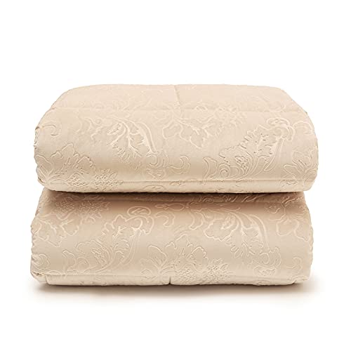 Trapunta 270x270cm Invernale Matrimoniale king-size Velluto jacquard Embossed