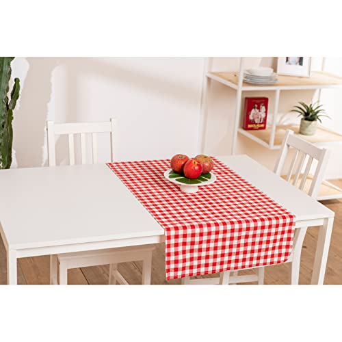 Tovaglia rettangolare da 4 - 6 - 12 - 18 - 24 posti fantasia Quadretti Linea Shabby Chic Country