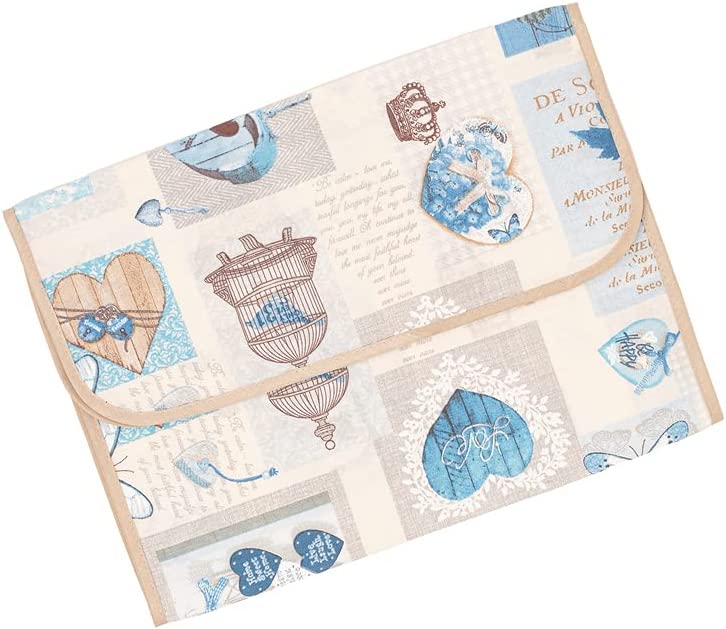 Runner Tavola Shabby Chic Cuore, Centrotavola Soggiorno, Cucina, Salotto, Credenza, Ingresso, 140x40 cm Vari Colori