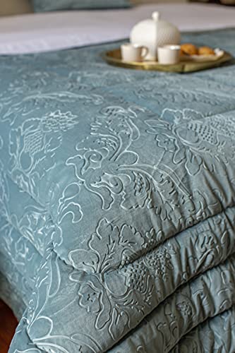 Trapunta 270x270cm Invernale Matrimoniale king-size Velluto jacquard Embossed