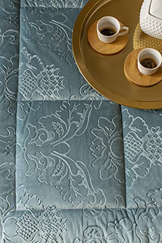 Trapunta 270x270cm Invernale Matrimoniale king-size Velluto jacquard Embossed