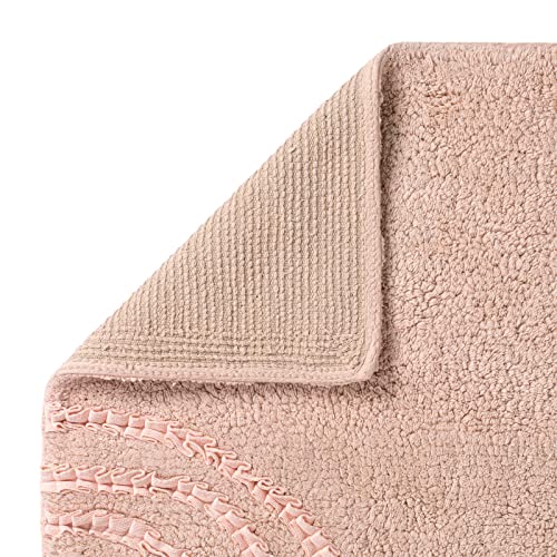 Tappeto Bagno Chrochet-Frill-Intreccio-Multicolor