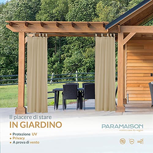 Tenda gazebo Idrorepellente per Esterno First, Bretella con Bottone, Oscurante, Impermeabile, 150 x 270 cm