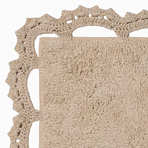 Tappeto Bagno Chrochet-Frill-Intreccio-Multicolor