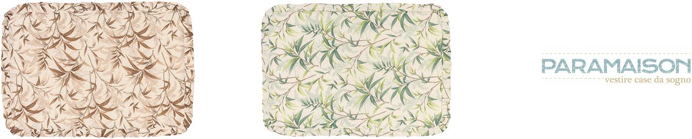 Copriforno 40x55 e Coprifornello 50x75 Imbottito Rettangolare Lavabile Shabby Chic fantasia Ulivo