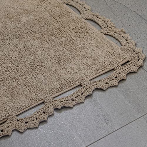 Tappeto Bagno Chrochet-Frill-Intreccio-Multicolor