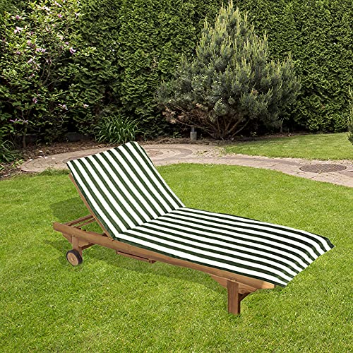 Cuscino Lettino Prendisole per Esterno Relax 190, da Esterni, Universale, con Laccetti, Imbottito 3cm, 60x190 cm