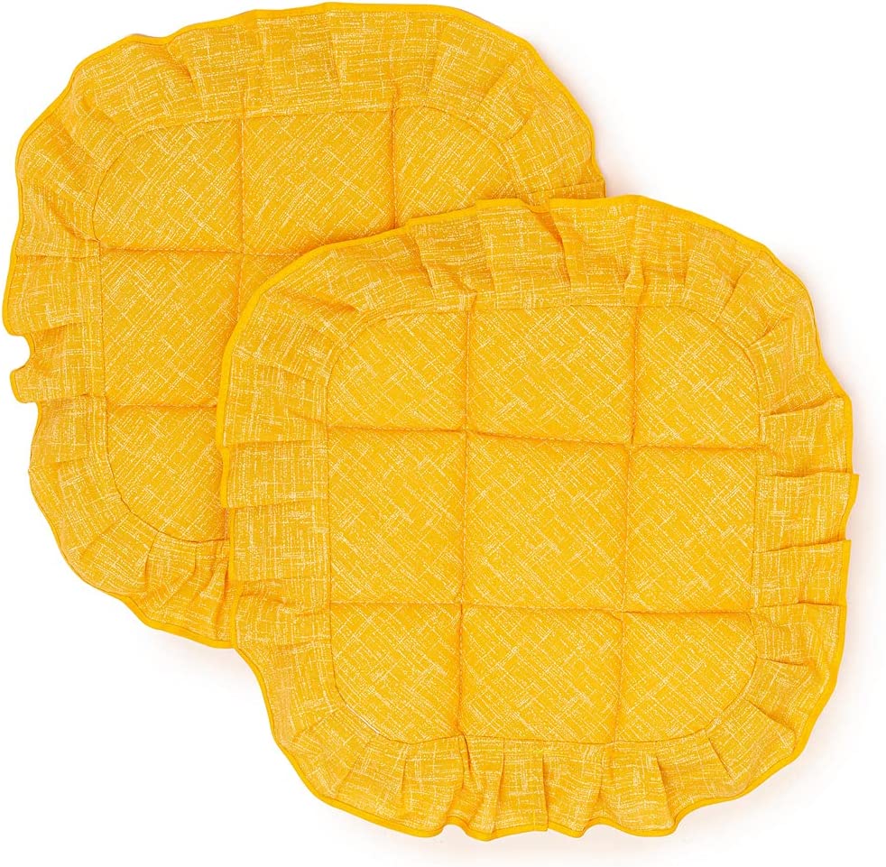 Cuscini Coprisedia Shabby Chic, 40x40 Set da 2 pezzi, Trapuntati, Imbottiti serie Unito