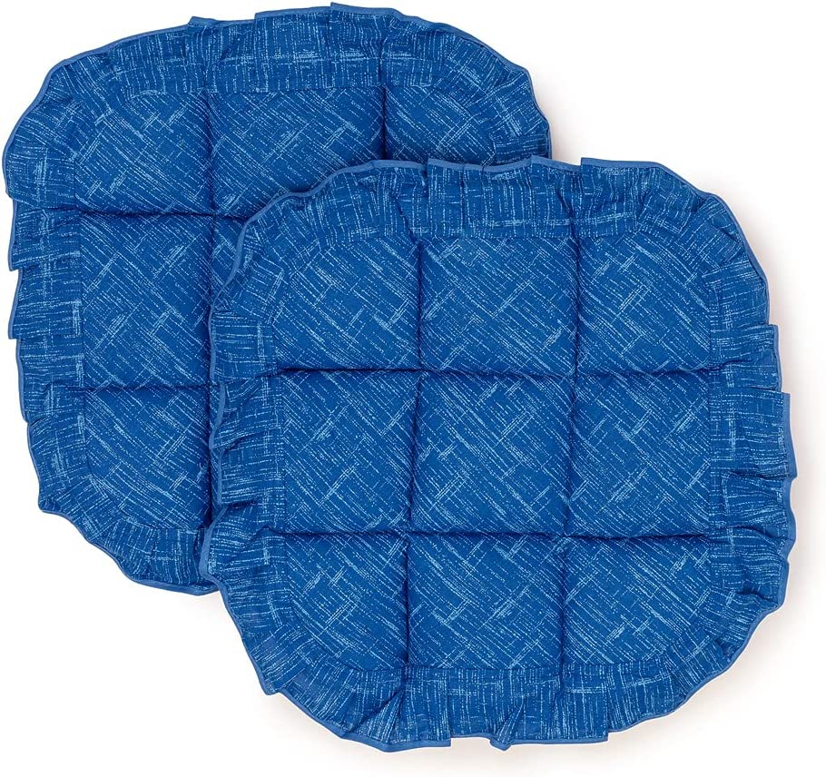 Cuscini Coprisedia Shabby Chic, 40x40 Set da 2 pezzi, Trapuntati, Imbottiti serie Unito