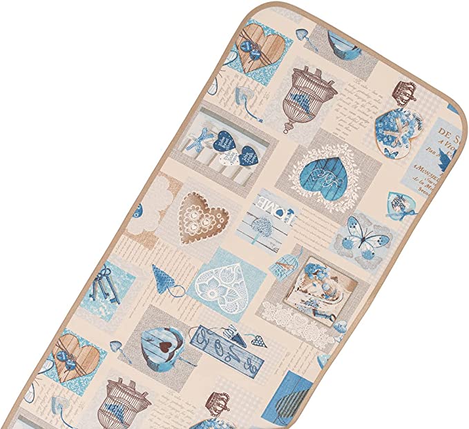 Runner Tavola Shabby Chic Cuore, Centrotavola Soggiorno, Cucina, Salotto, Credenza, Ingresso, 140x40 cm Vari Colori