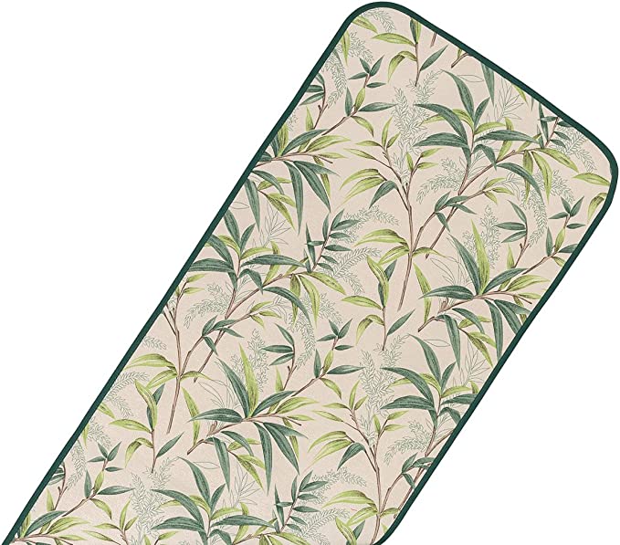 Runner 40x140 marrone e verde per tavoli credenze comodini ingresso linea Shabby Chic Ulivo