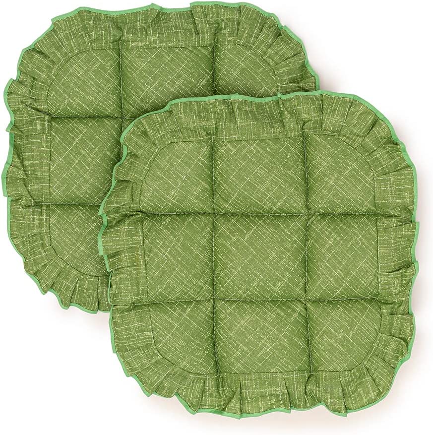 Cuscini Coprisedia Shabby Chic, 40x40 Set da 2 pezzi, Trapuntati, Imbottiti serie Unito