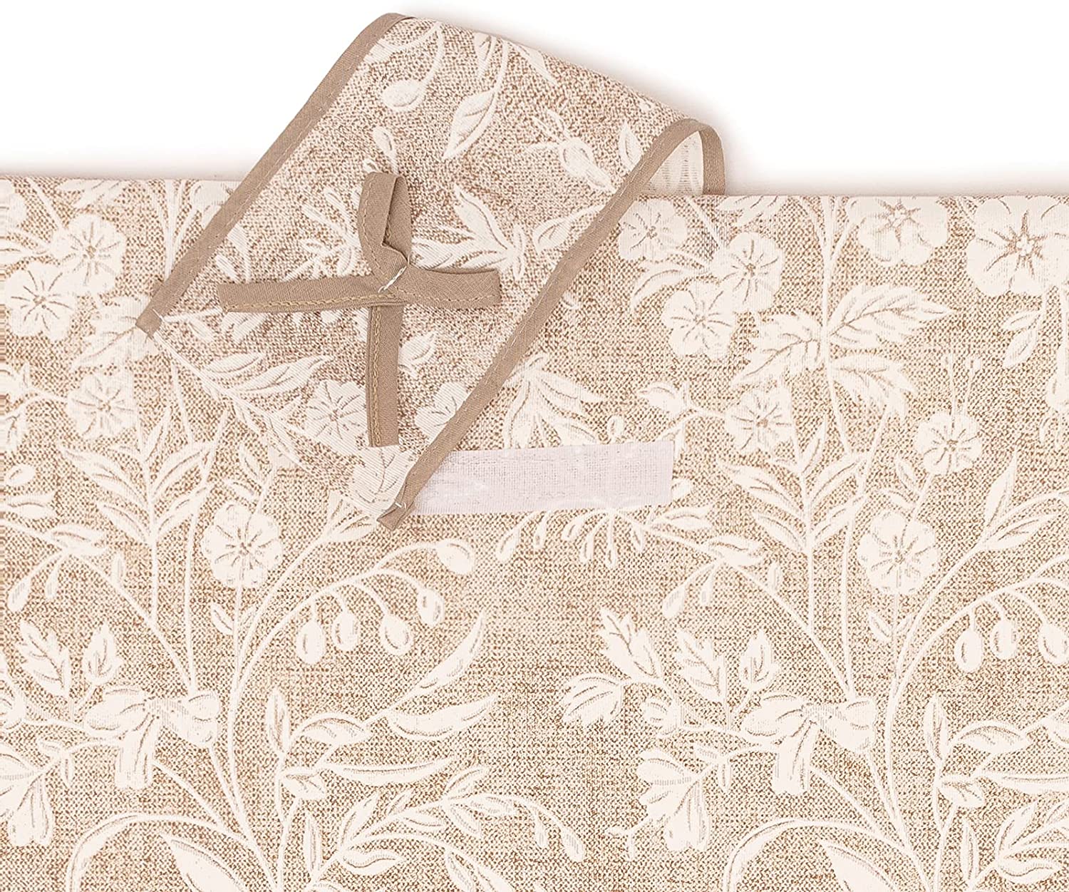 Set Copriforno e Coprifornello Imbottito rettangolare Lavabile linea Shabby Chic fantasia Edera