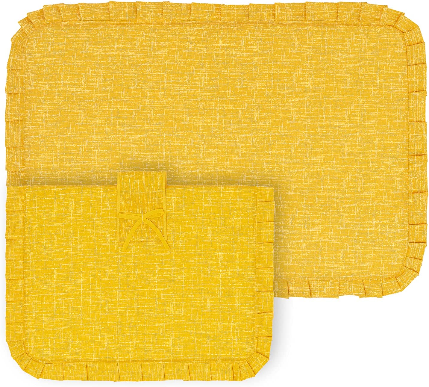 Copriforno e Coprifornello moderni giallo marrone verde linea Shabby Chic Imbottiti