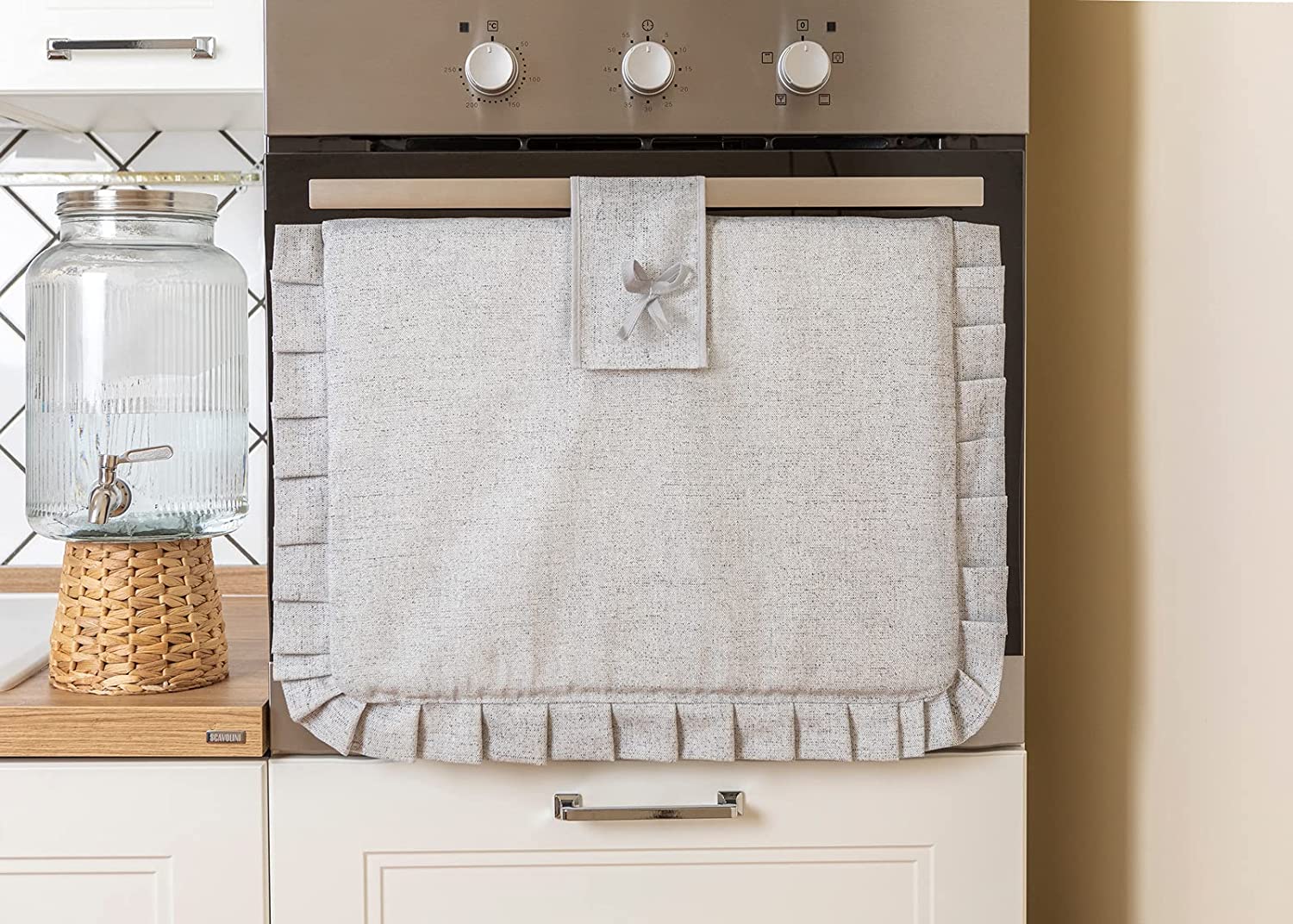 Copriforno e Coprifornello rettangolare Imbottito e Lavabile linea Melange Set 1+1