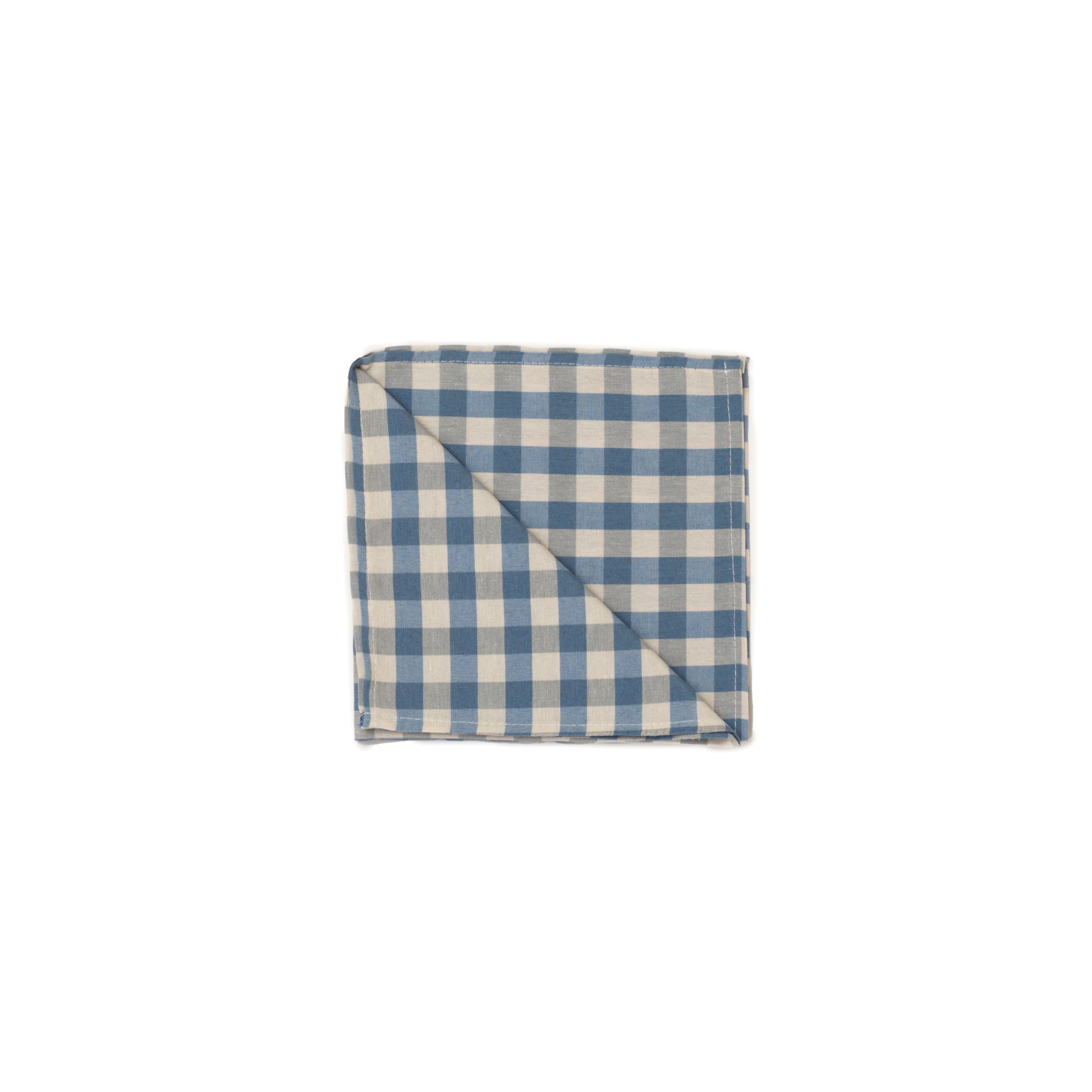 Tovaglioli Quadretti Rustica, Stile Quadretti Country, 45x45 cm Set da 4 o 6 tovaglioli