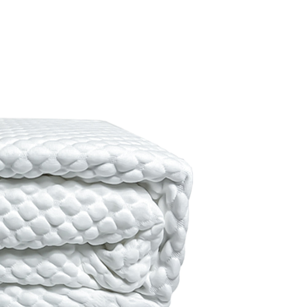 Coprimaterasso Massaggiante Bubble 180x200 h25 antiacaro traspirante matrimoniale Bianco