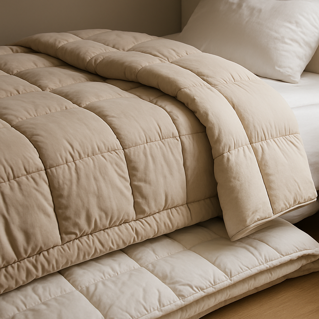 Trapunte e piumoni: caratteristiche, misure, utilizzi e differenze tecniche